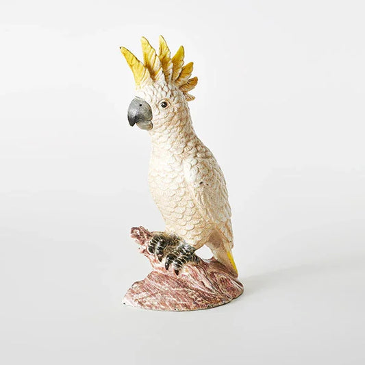 Door Stop Cockatoo Bird Rustic Cast Iron