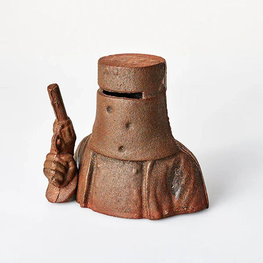 Money Box Ned Kelly Rustic Cast Iron