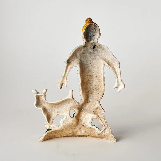 Door Stop Tin Tin Boy Dog Retro Cast Iron