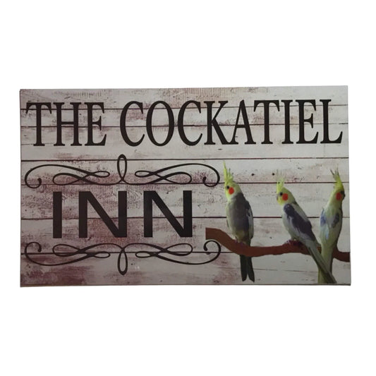 The Cockatiel Bird Inn Sign - The Renmy Store Homewares & Gifts