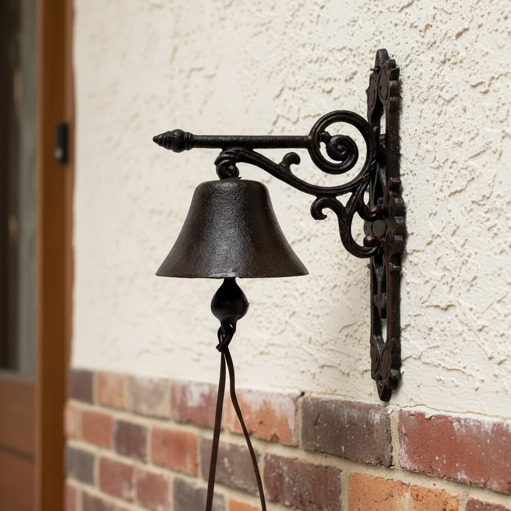 Vintage Tree Cast Iron Doorbell 33cm | Rustic Farmhouse Nature Decor