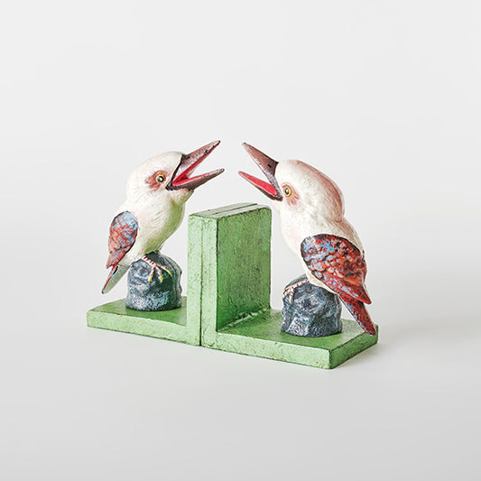 Bookends Bookend Kookaburra Laughing Cast Iron