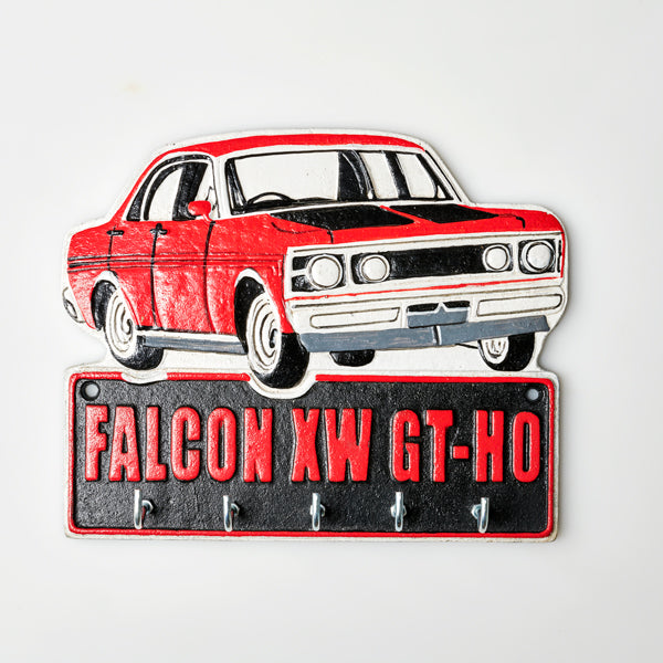 Ford Falcon XW GTO Key Hook Rack Vintage Cast Iron 19x23cm