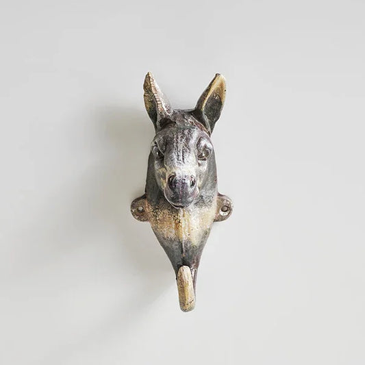Donkey Cast Iron Farm Rustic Hook