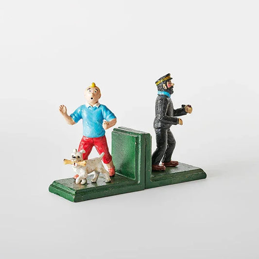 Bookends Bookend Vintage TinTin Haddock Cast Iron
