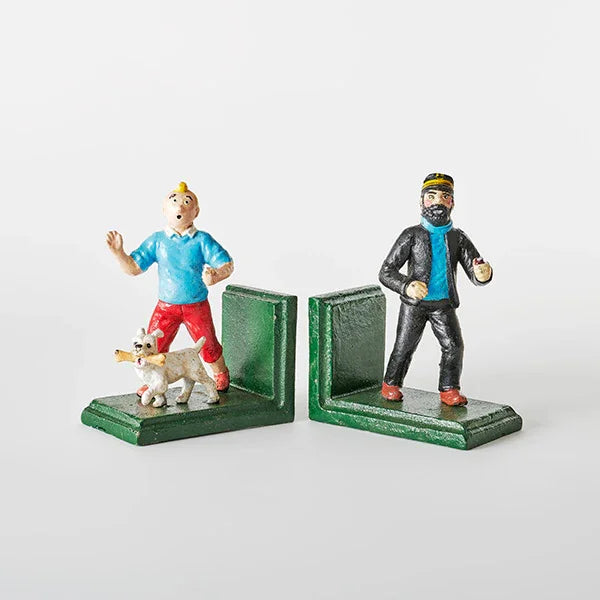 Bookends Bookend Vintage TinTin Haddock Cast Iron