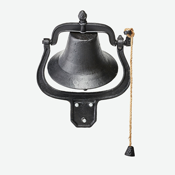 Large School Dinner Bell | Antique Style Cast Iron | Farmhouse Country