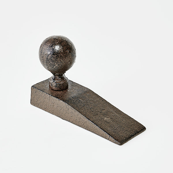 Classic Ball Wedge Doorstop | Vintage Cast Iron Rustic Decor