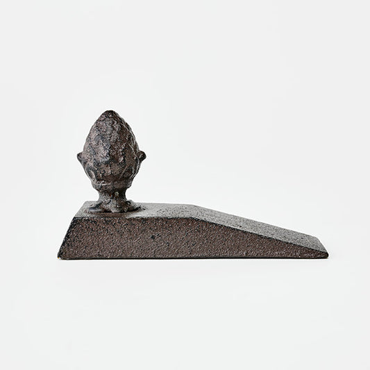 Pine Cone Wedge Doorstop | French Provincial Vintage Cast Iron