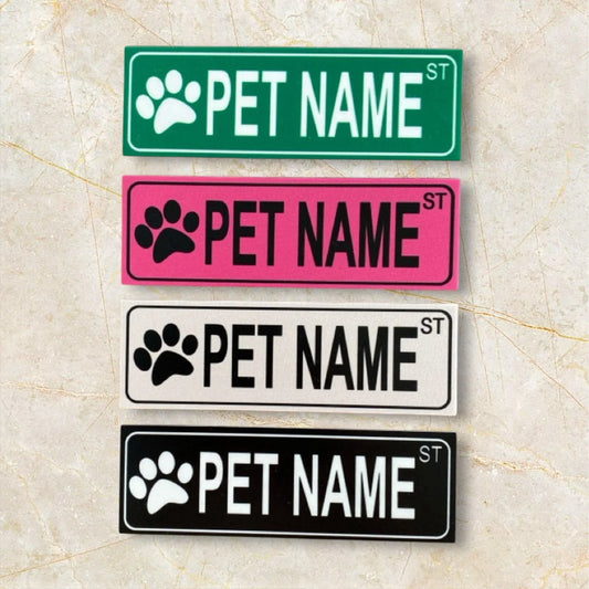 Pet Dog Cat Street Custom Personalised Sign - The Renmy Store Homewares & Gifts
