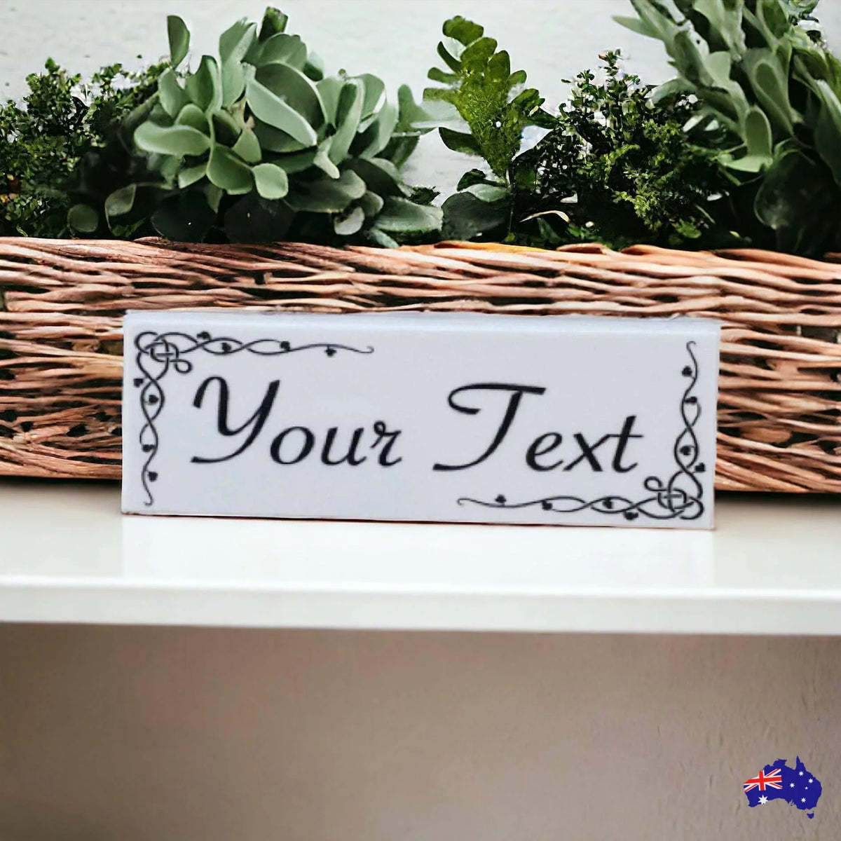 Custom Personalised Vintage White Sign - The Renmy Store Homewares & Gifts