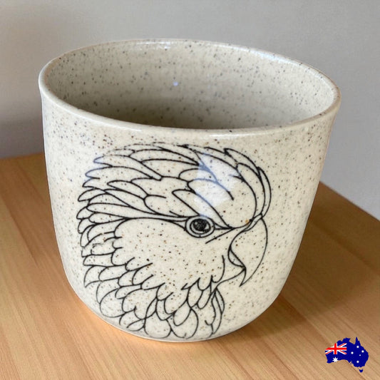 Mug Cup Parrot Bird Pottery Ceramic Aussie Made