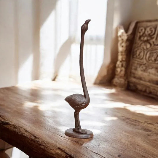 Paper Towel Holder Cast Iron Flamingo - The Renmy Store Homewares & Gifts