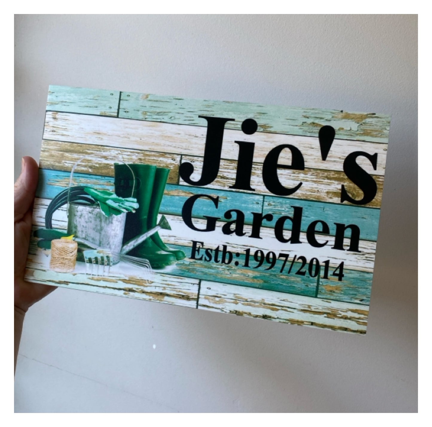 Garden Gardening Gardener Custom Personalised Sign - The Renmy Store Homewares & Gifts 