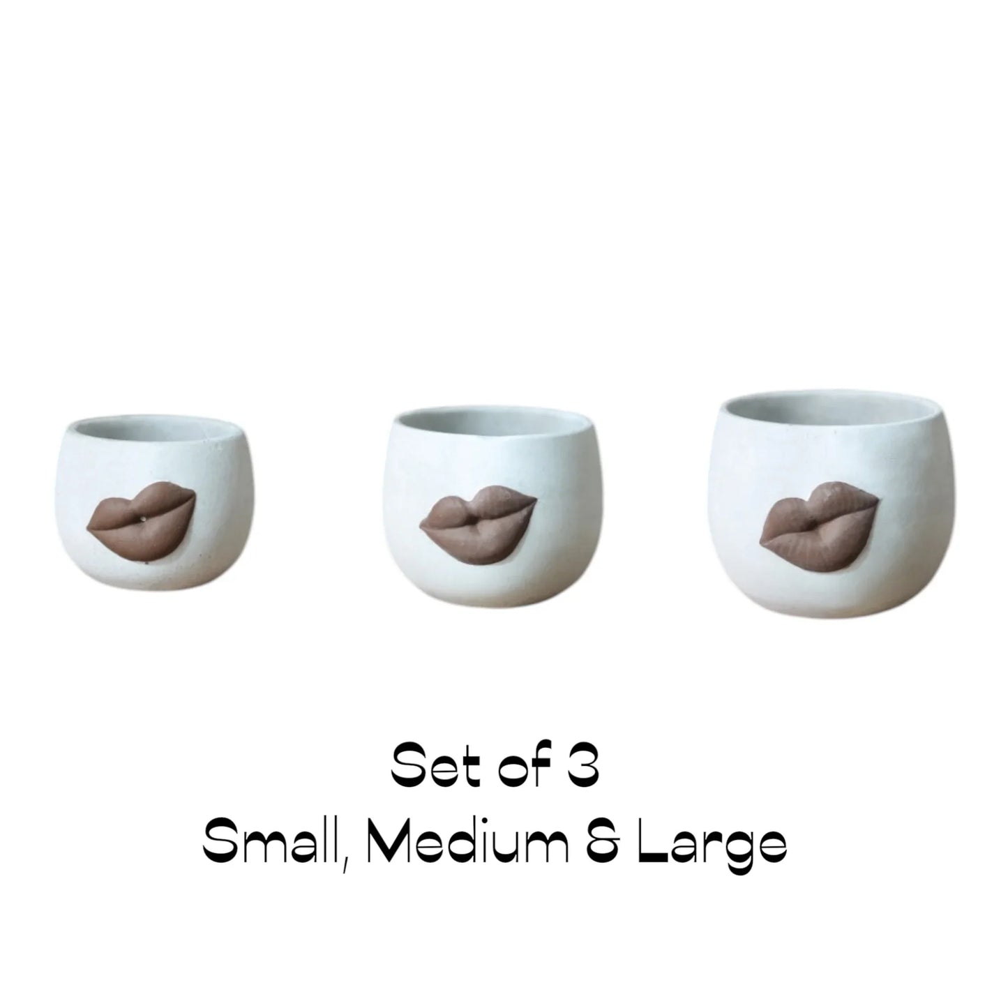 Pot Planter Garden Big Lips Retro - The Renmy Store Homewares & Gifts