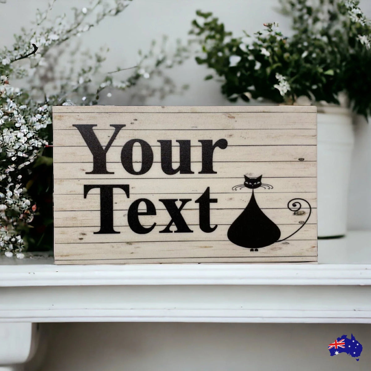 Cat Kitten Kitty Custom Sign - The Renmy Store Homewares & Gifts