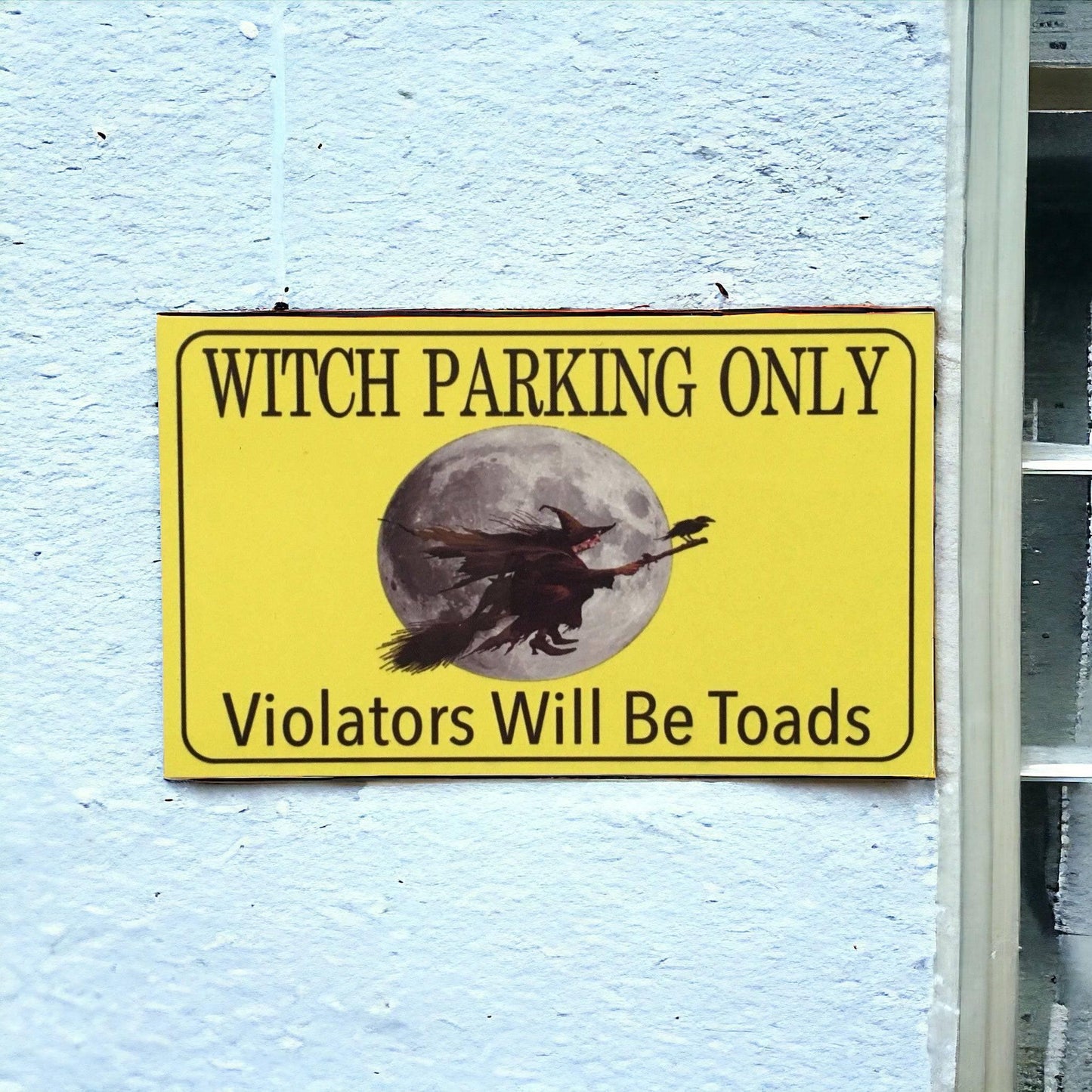 Witch Parking Sign - The Renmy Store Homewares & Gifts