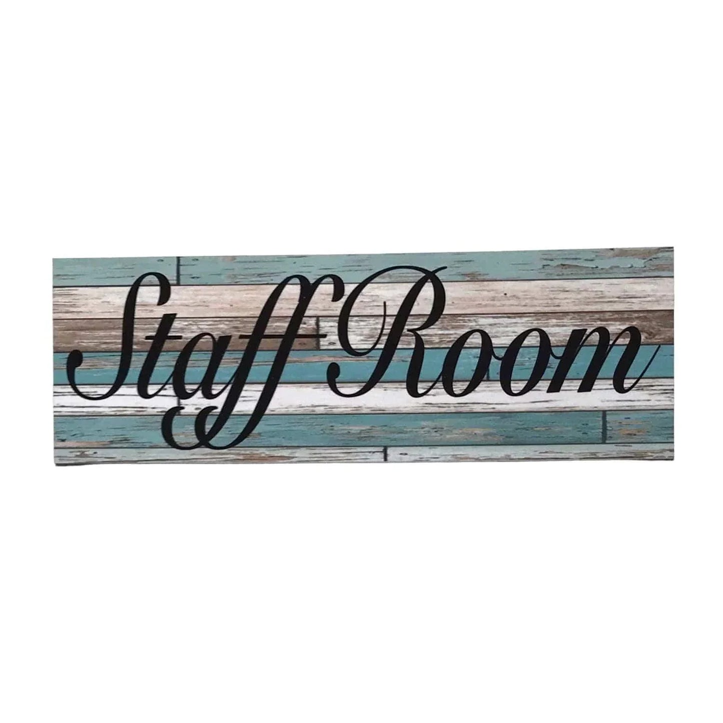Staff Room Rustic Blue Vintage Sign - The Renmy Store Homewares & Gifts