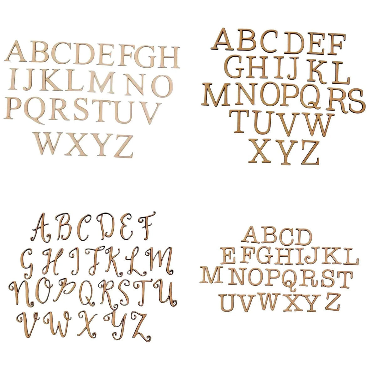 Letter Alphabet x 10 Letters MDF Laser Cut Personalised Custom - The Renmy Store Homewares & Gifts