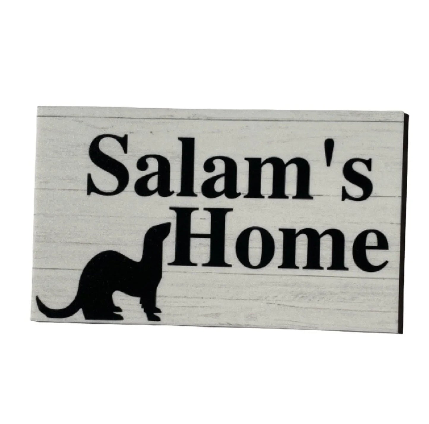 Ferret Home Custom Personalised Sign - The Renmy Store Homewares & Gifts