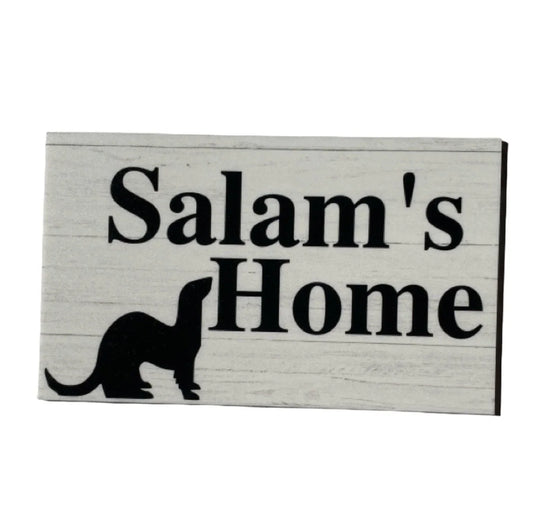 Ferret Home Custom Personalised Sign - The Renmy Store Homewares & Gifts