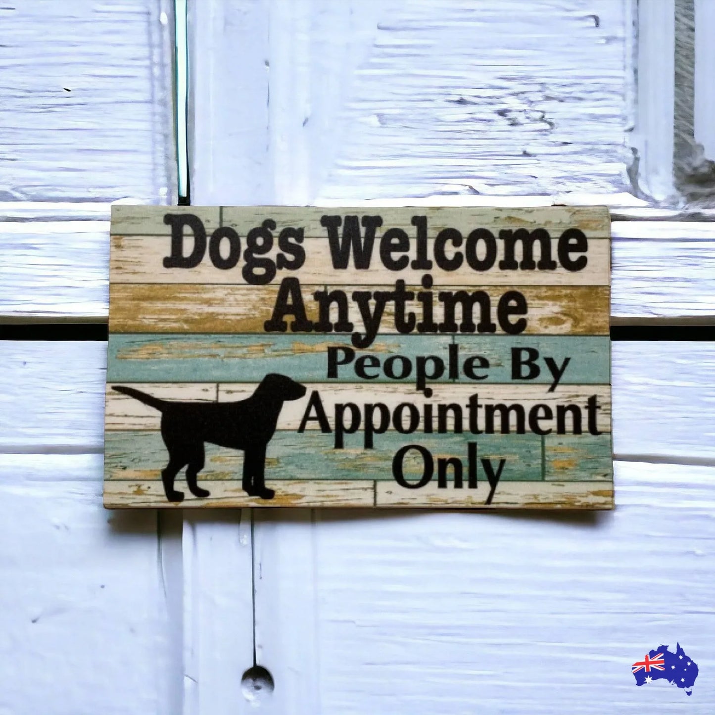 Dogs Welcome People By Appointment Sign - The Renmy Store Homewares & Gifts