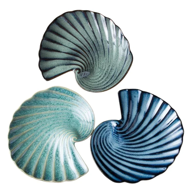 Plate Shell Coastal Beach House Kitchen - The Renmy Store Homewares & Gifts