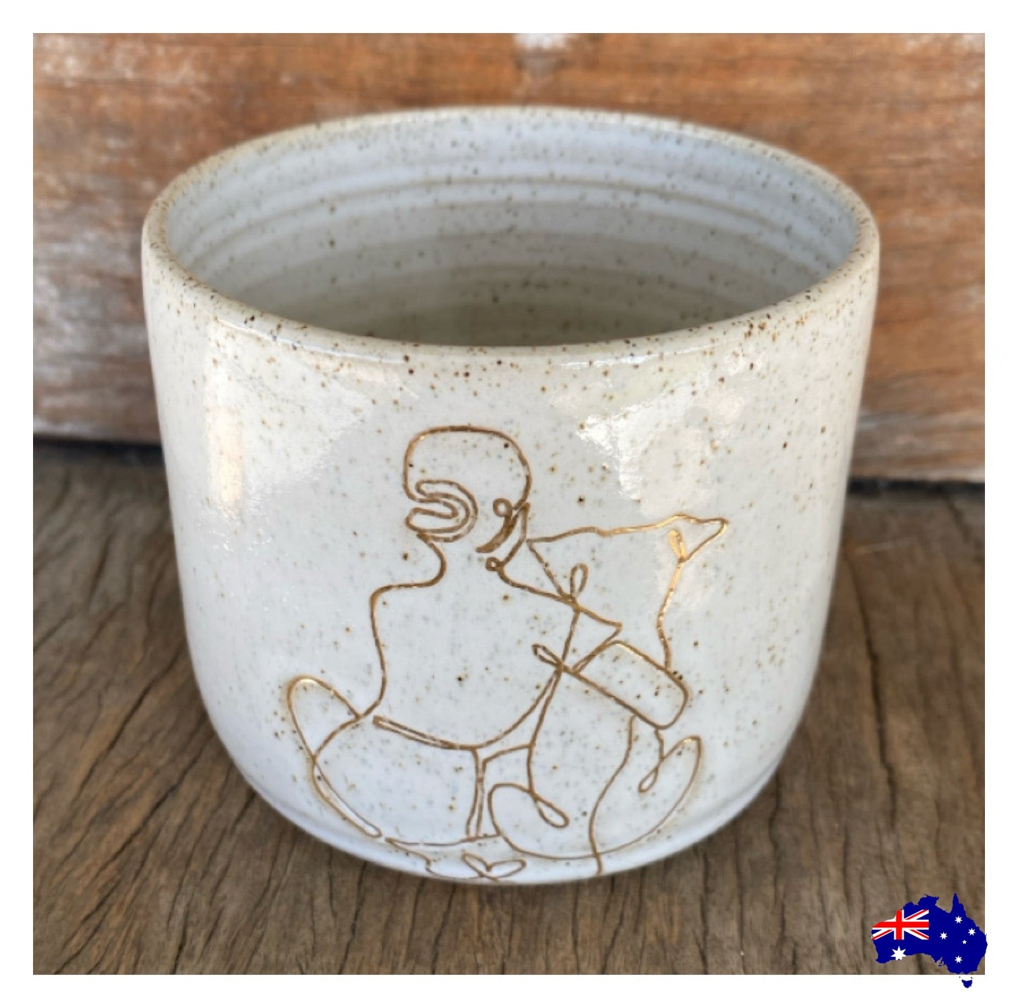 Mug Cup Dog Best Friend Pottery Ceramic Aussie Made