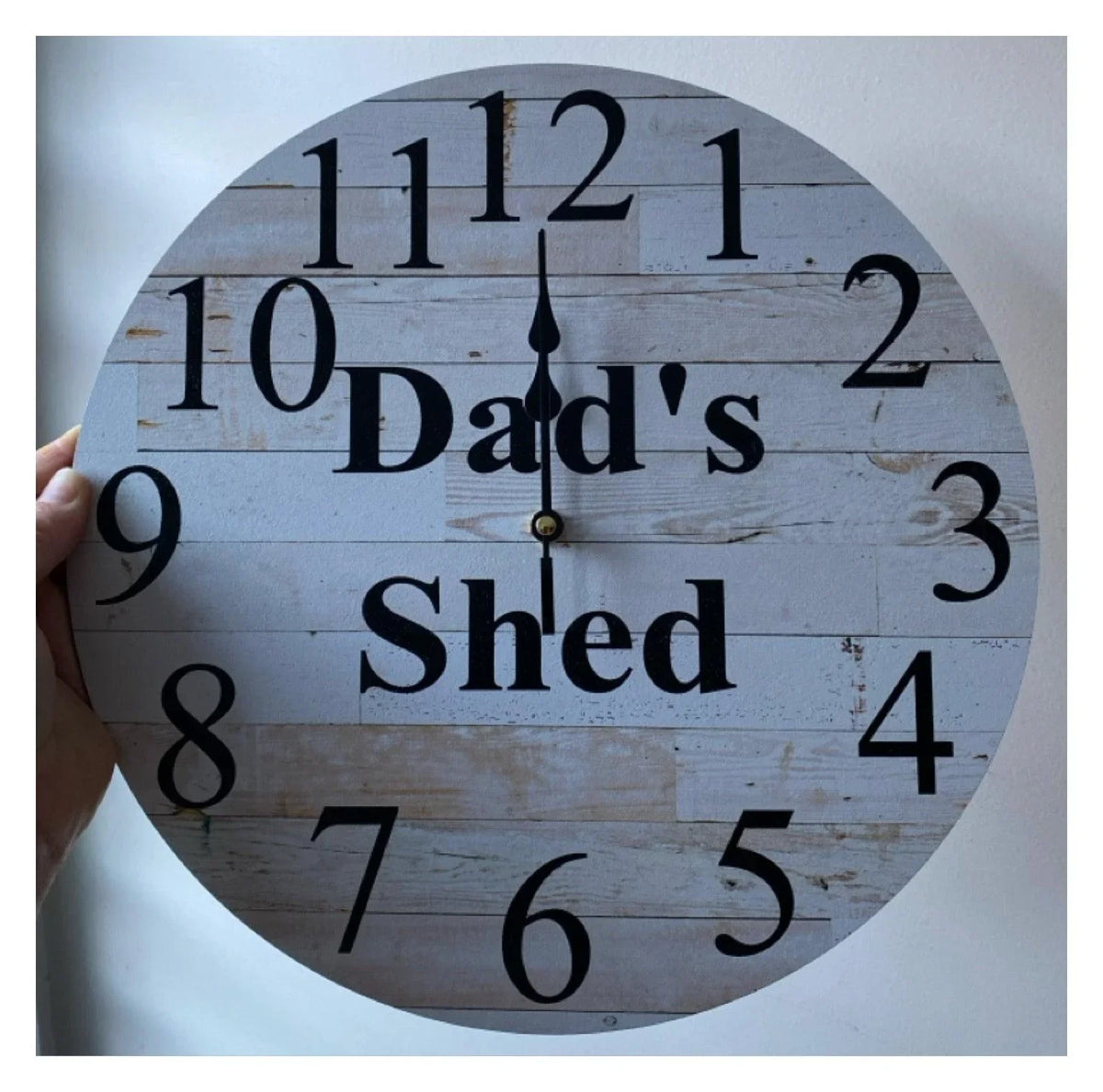 Clock Wall Wooden Custom Personalised Aussie Made - The Renmy Store Homewares & Gifts