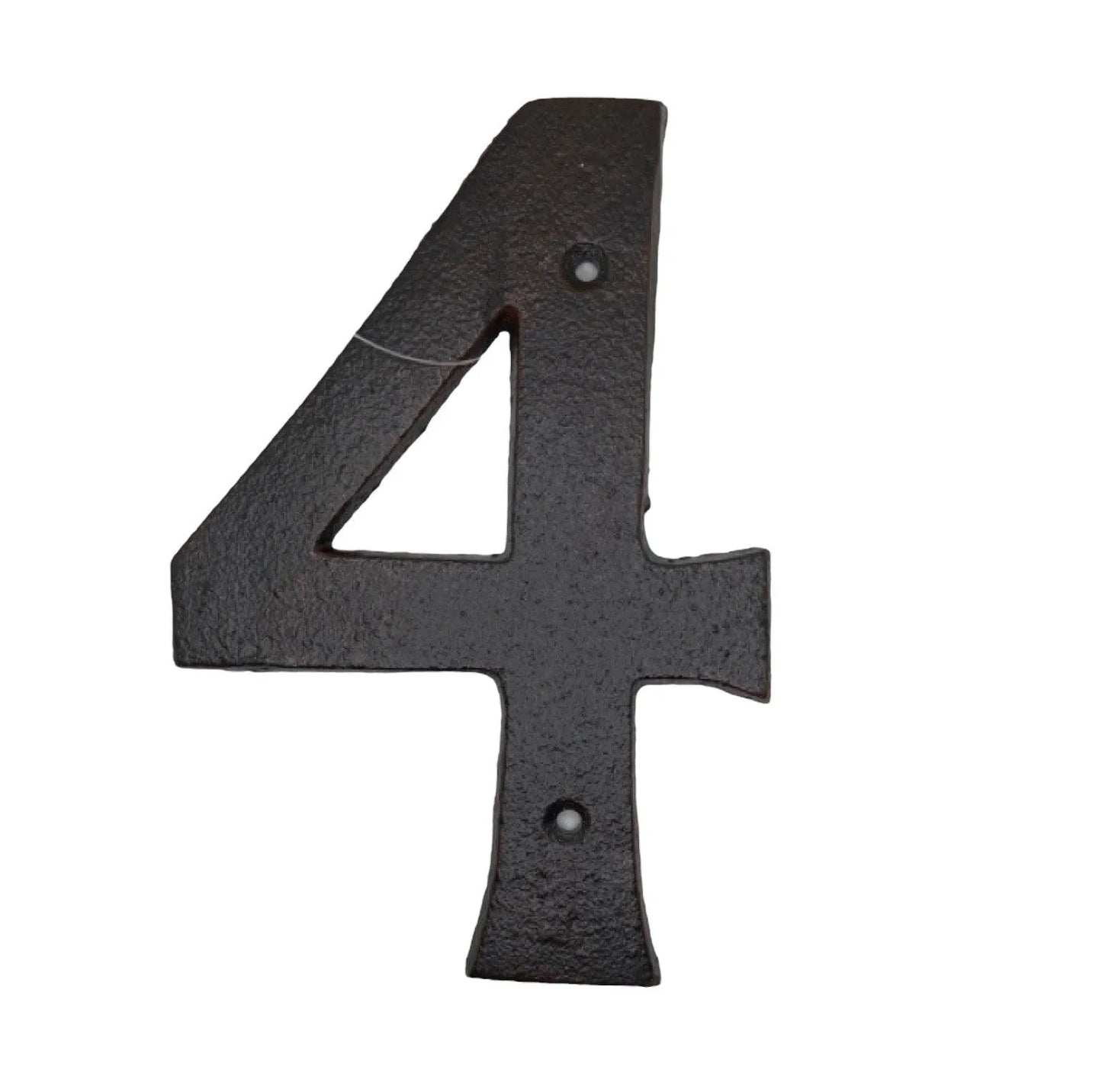 Number 4 Cast Iron Metal House Street Fence Wall Letterbox Large 16cm - The Renmy Store Homewares & Gifts