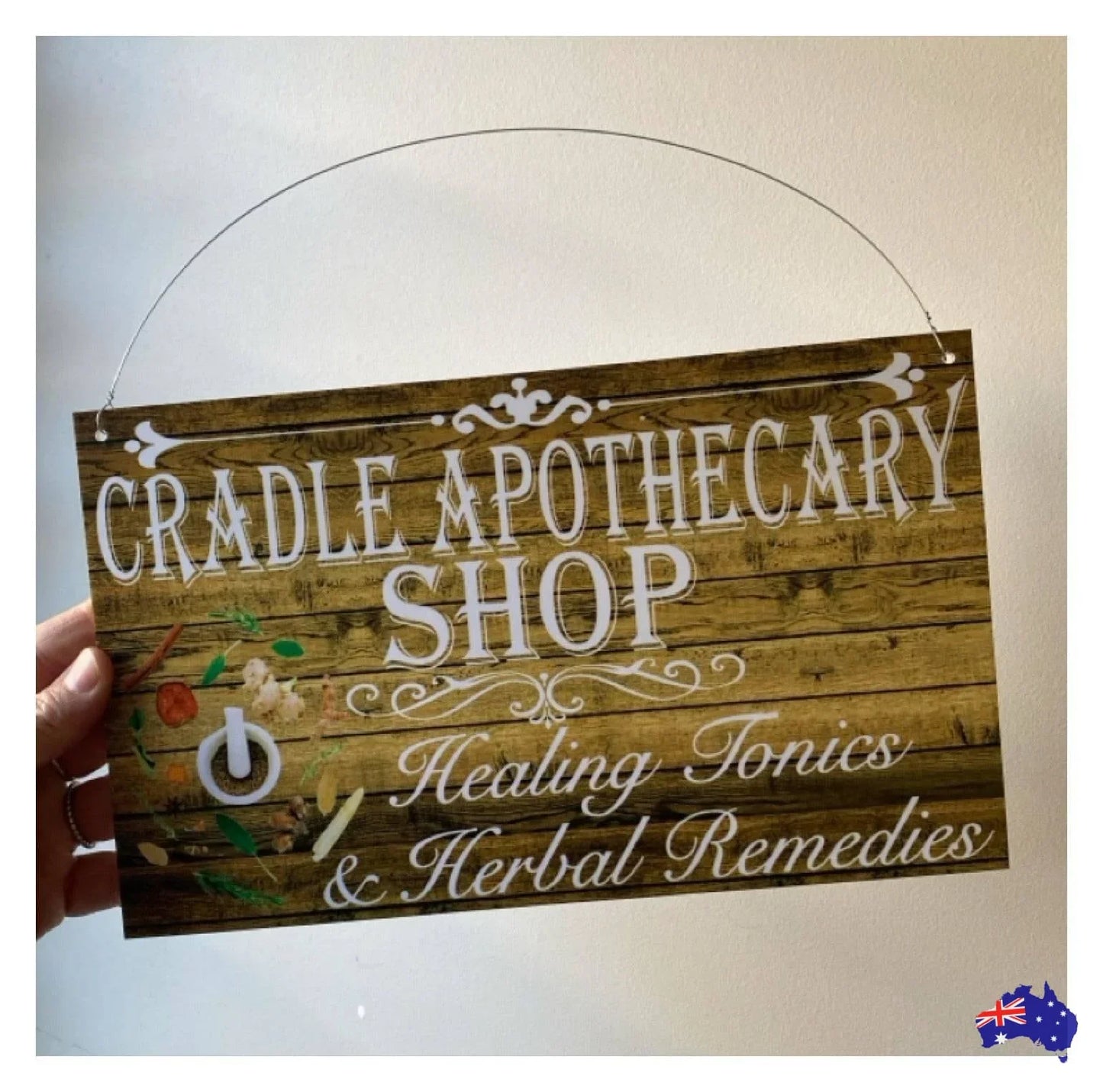 Apothecary Shop Tonics Herbal Remedies Sign - The Renmy Store Homewares & Gifts