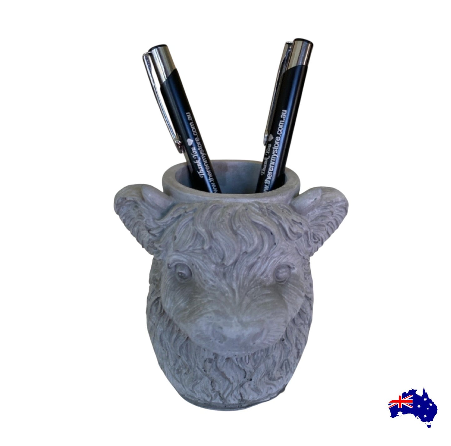 Planter Pot Highland Cow Aussie Handmade Concrete