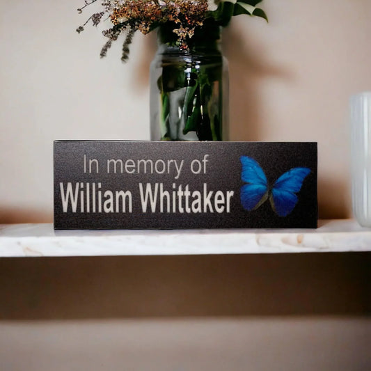 Memorial In Memory Custom Personalised Butterfly Sign - The Renmy Store Homewares & Gifts