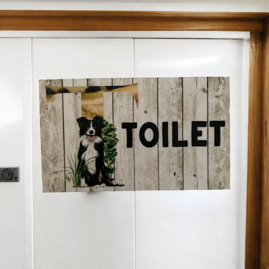 Toilet Laundry Bathroom Country Dog Goat Cow Sign - The Renmy Store Homewares & Gifts