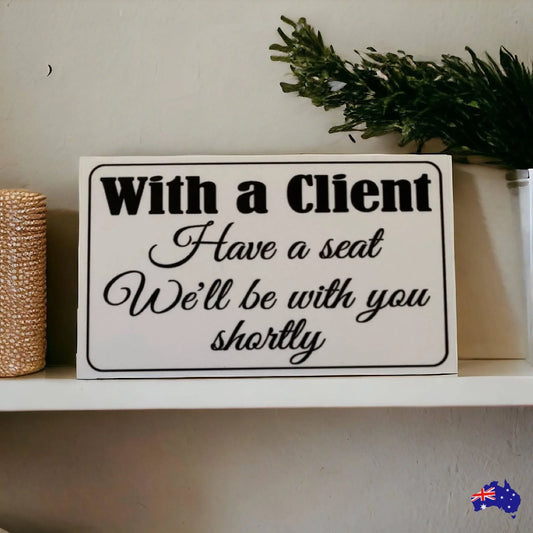 Busy Have A Seat Treatment Practitioner Business Sign - The Renmy Store Homewares & Gifts