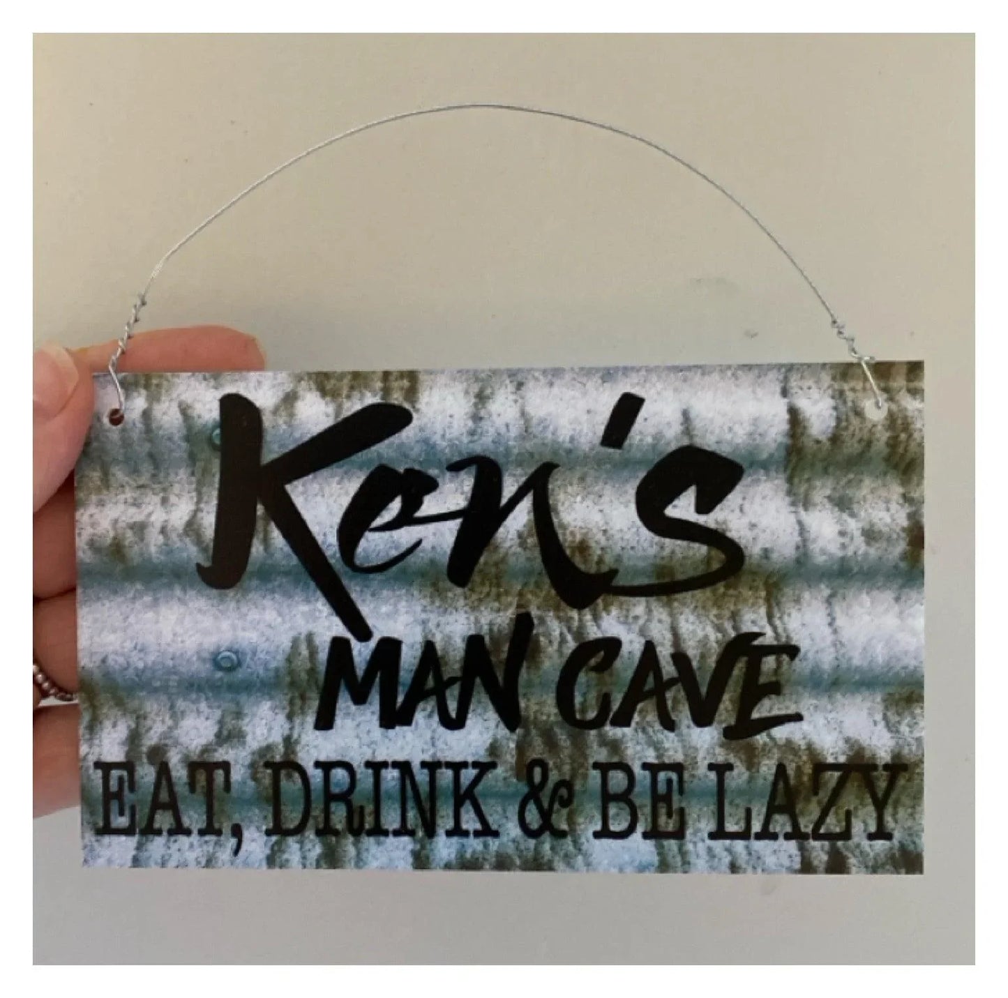 Man Cave Rules Custom Name Shed Garage Sign - The Renmy Store Homewares & Gifts