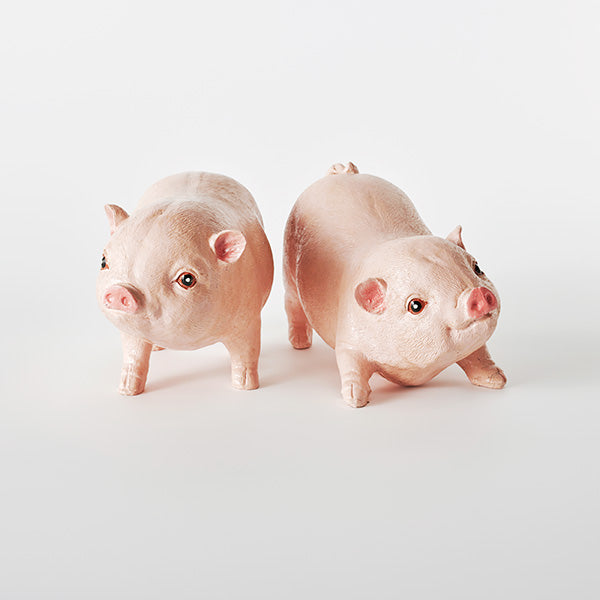 Pig Pair Ornament Farmhouse Country