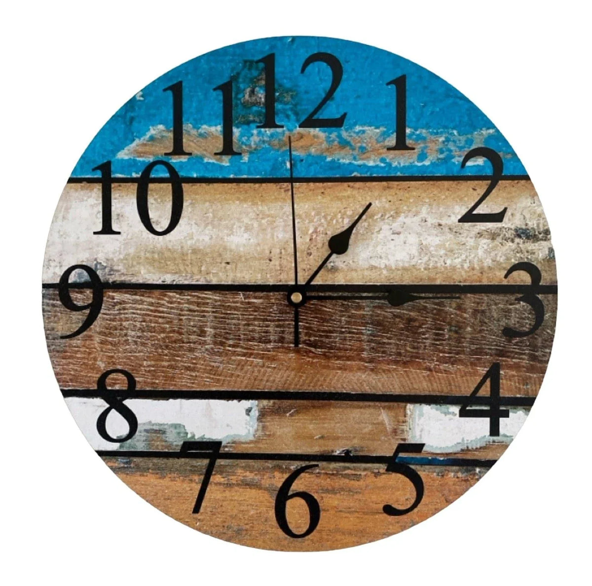 Clock Wall Rustic Timber Aussie Made - The Renmy Store Homewares & Gifts