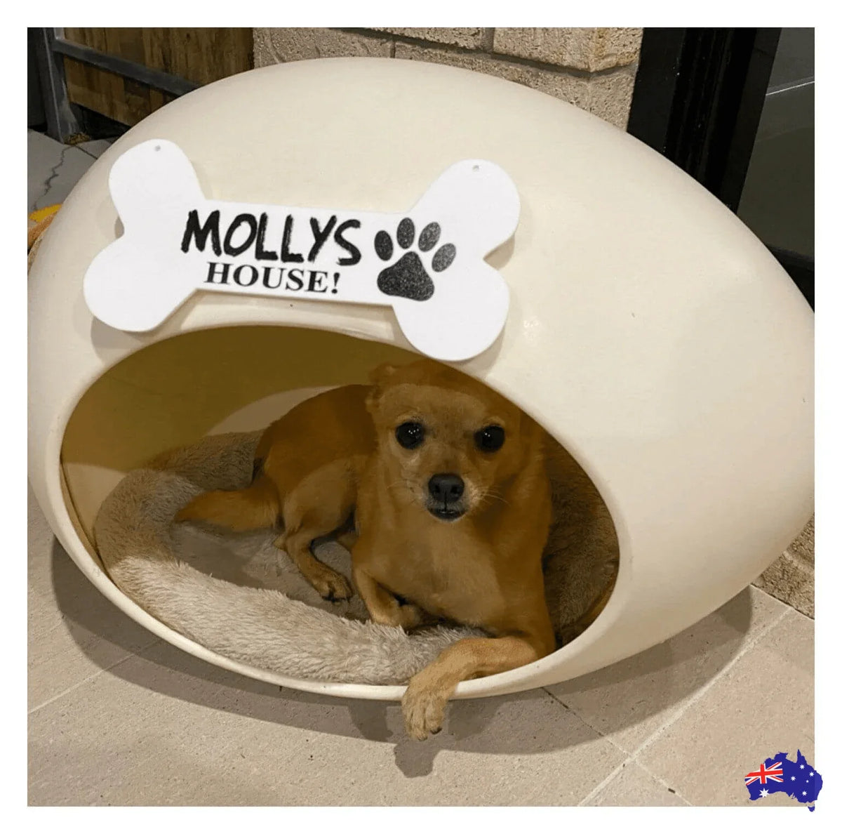 Dog Bone Dogs Name Custom House Sign - The Renmy Store Homewares & Gifts