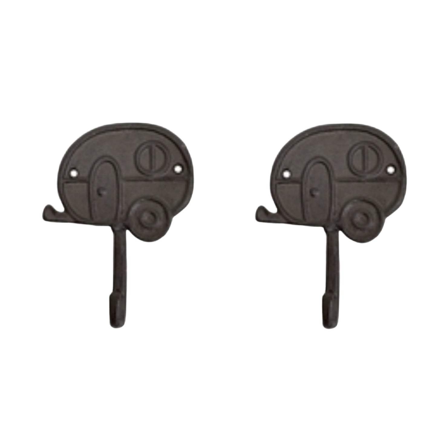 Caravan Hook Set of 2 or 3 Rustic Cast Iron