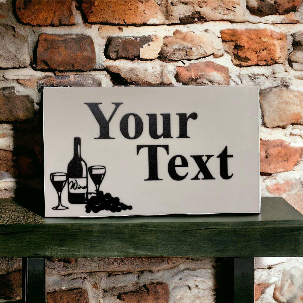 Wine Vintage White Personalised Custom Sign - The Renmy Store Homewares & Gifts