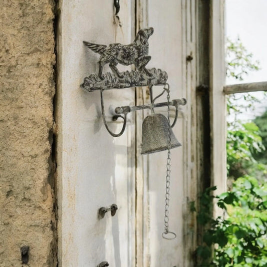 Doorbell Door Bell Dog French White Wash - The Renmy Store Homewares & Gifts