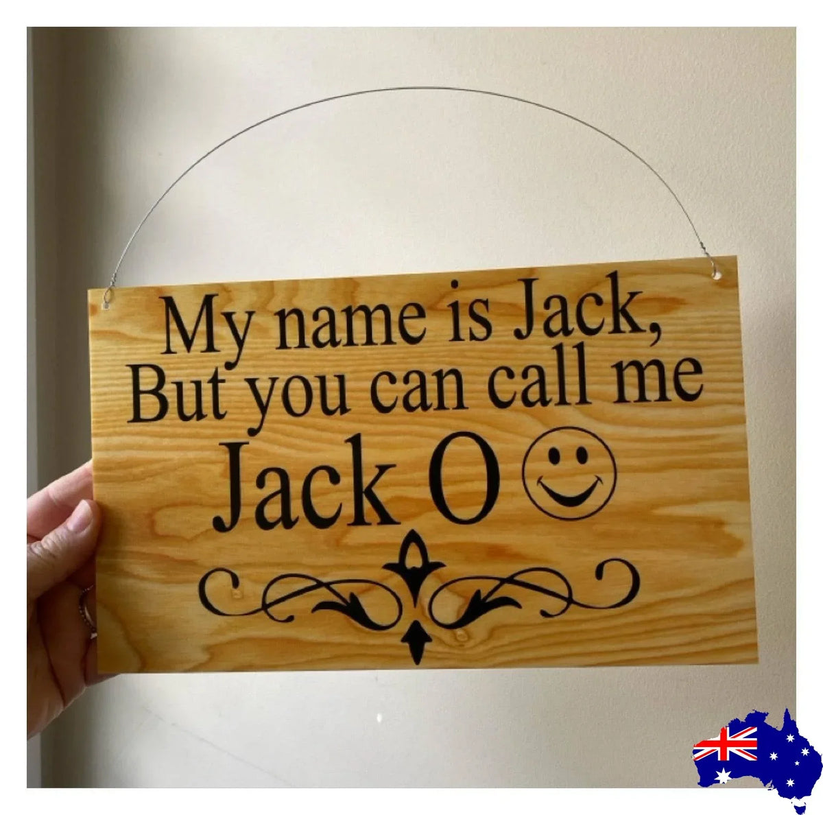 Timber Style Your Text Custom Wording Sign - The Renmy Store Homewares & Gifts