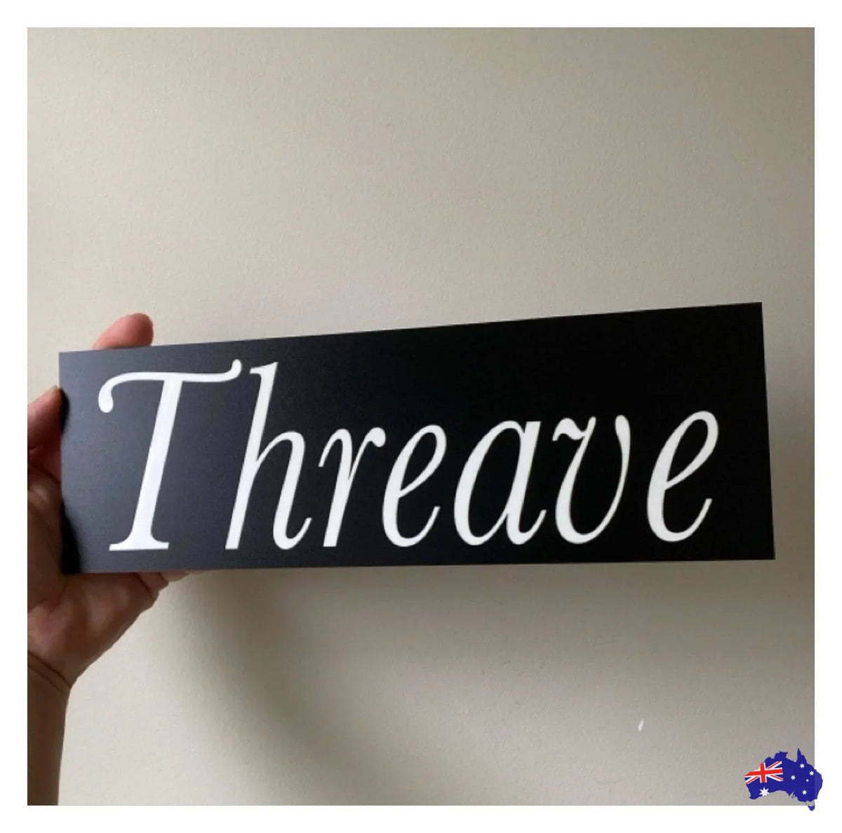 Black White Custom Personalised Outdoor Sign - The Renmy Store Homewares & Gifts