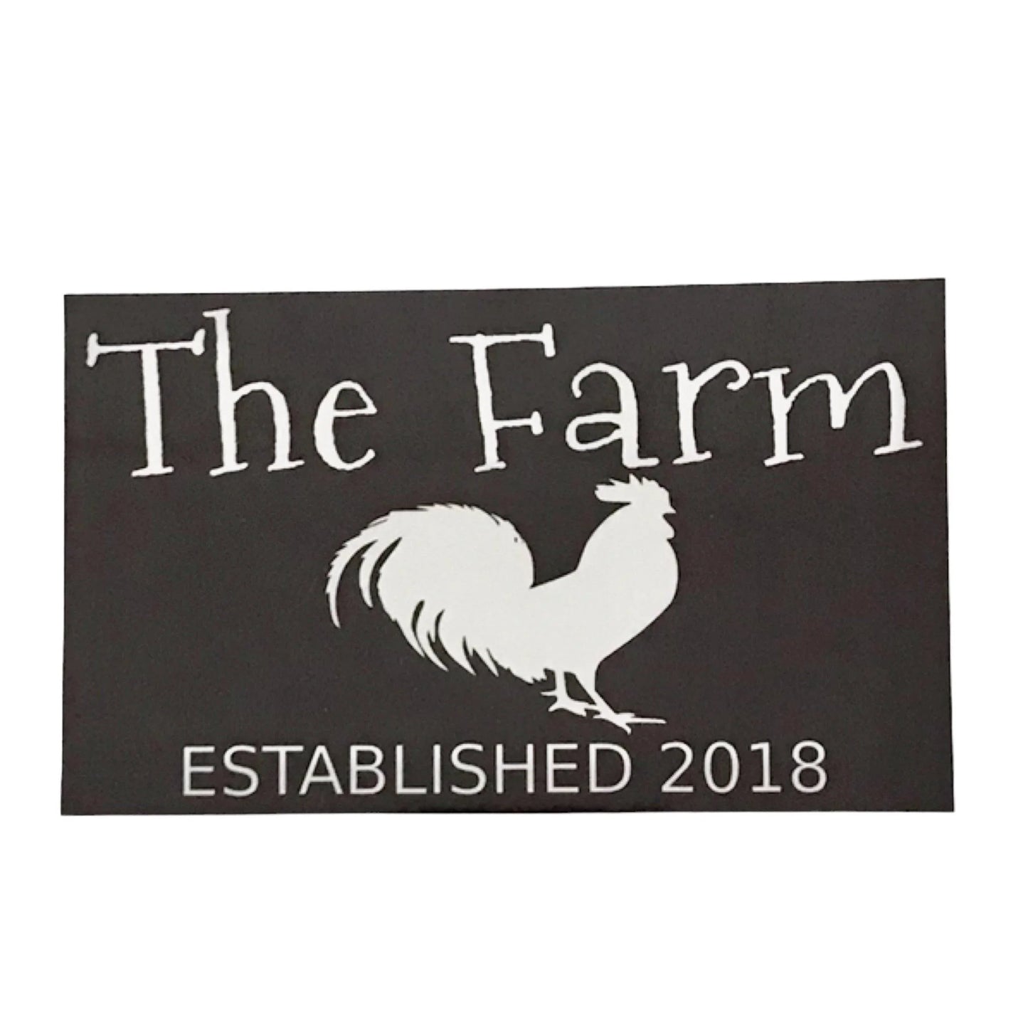 The Farm Est. Custom Year Rooster Sign - The Renmy Store Homewares & Gifts