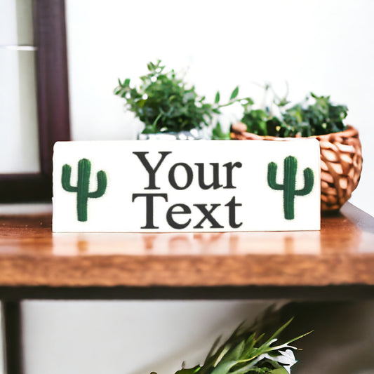 Cactus Mexican Custom Personalised Sign - The Renmy Store Homewares & Gifts 