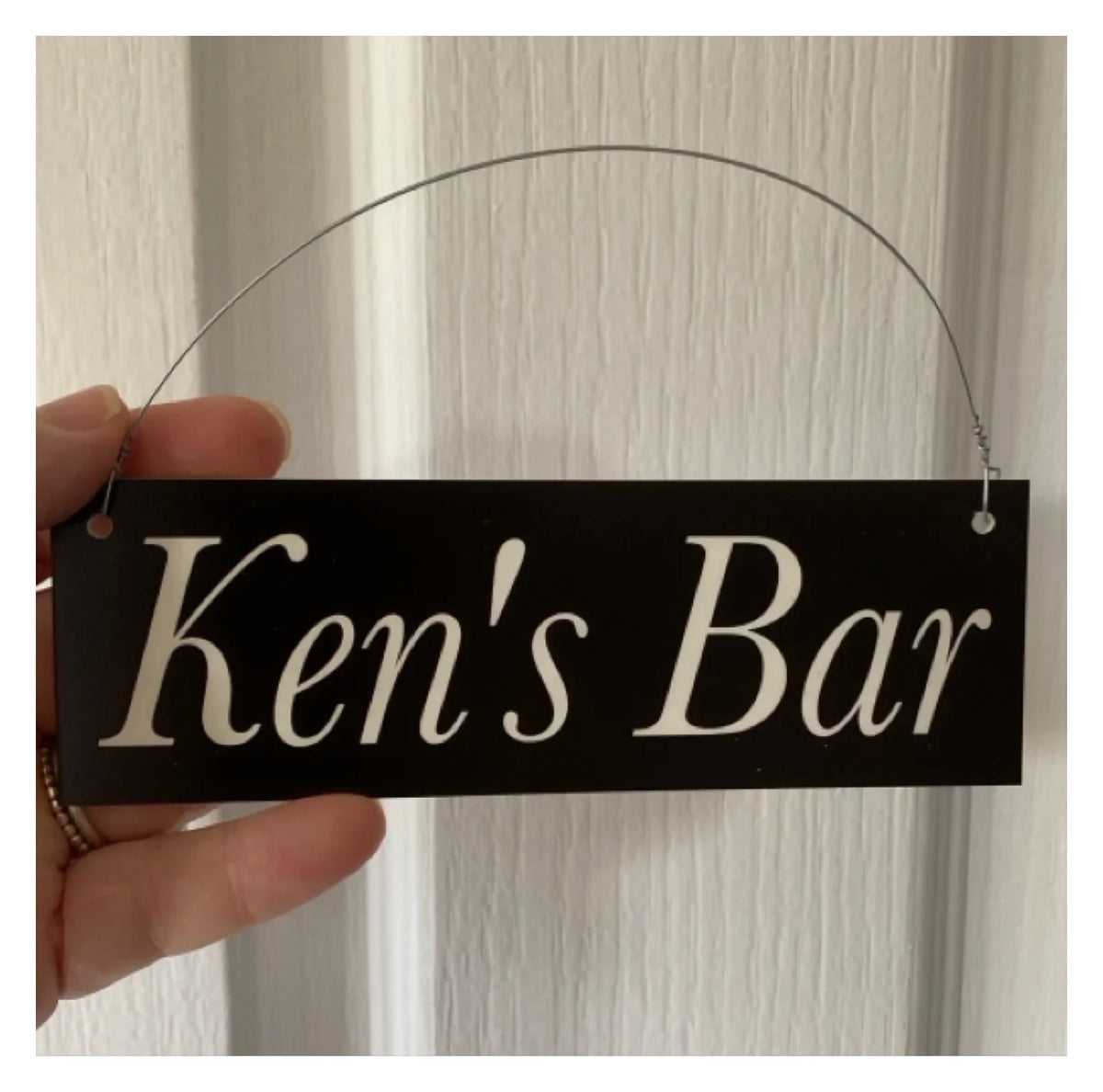 Black White Custom Personalised Outdoor Sign - The Renmy Store Homewares & Gifts