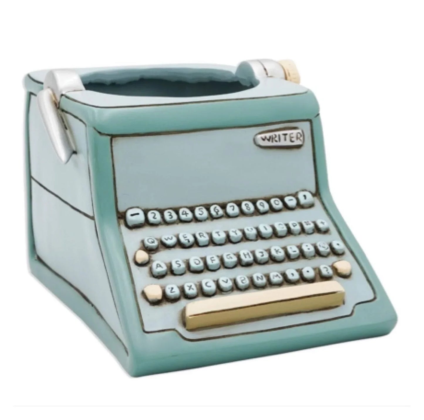 Writer Blue Funky Pot Plant Small - The Renmy Store Homewares & Gifts