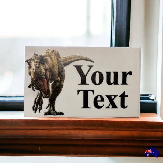Dinosaur Custom Personalised Sign - The Renmy Store Homewares & Gifts