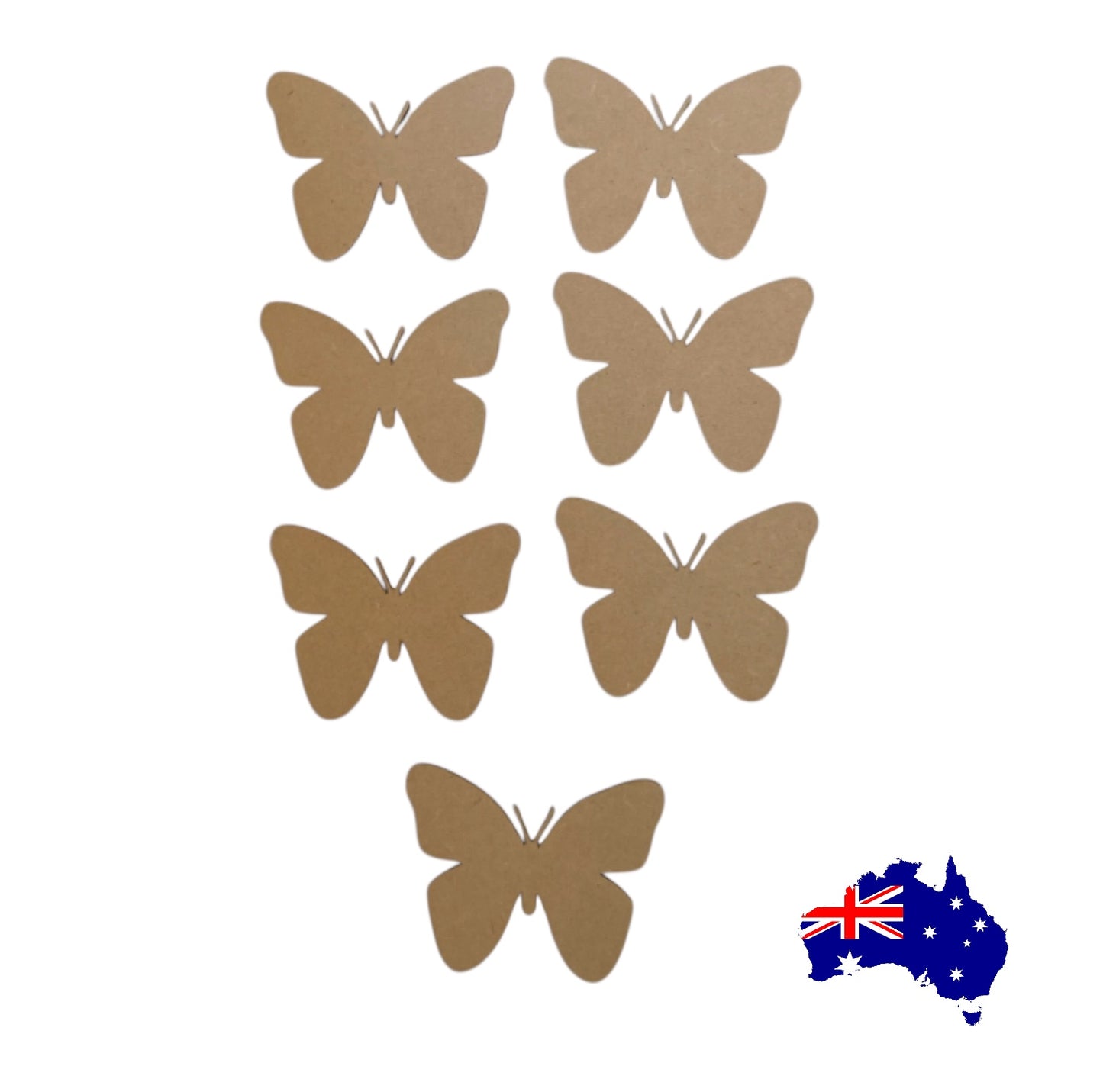 Butterfly Butterflies MDF Timber DIY Raw
